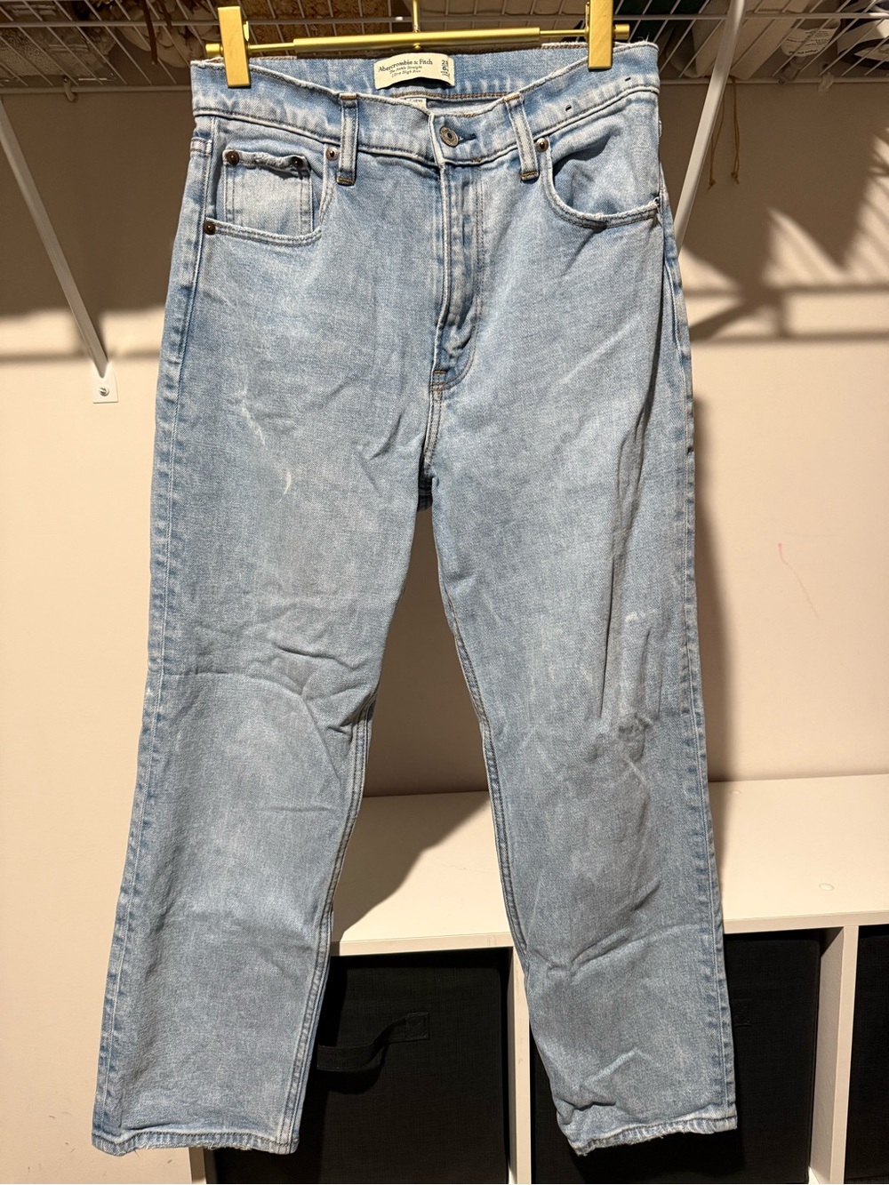 Abercrombie & Fitch Light Blue Straight Women's Jeans